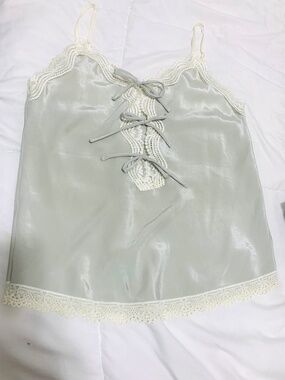 Mint Gray Summer Top - NWOT